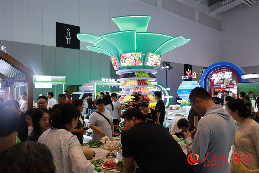 廊坊经洽会新业态新模式新场景消费展区。人民网记者 王红摄